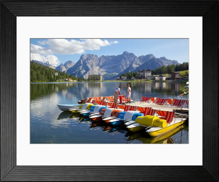 Framed Print : Lago di Misurina, Belluno Province, Veneto, Italian Dolomites, Italy, Europe Framed Print : Lago di Misurina, Belluno Province, Veneto, Italian Dolomites, Italy, Europe