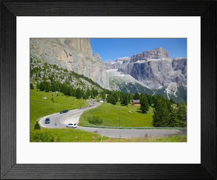 Framed Print : Road, Sella Pass, Trento and Bolzano Provinces, Italian Dolomites, Italy, Europe Framed Print : Road, Sella Pass, Trento and Bolzano Provinces, Italian Dolomites, Italy, Europe