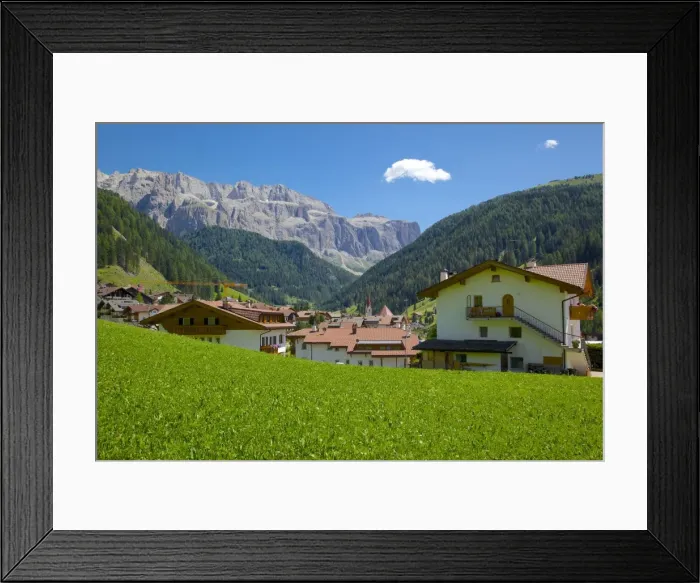 Framed Print : View over town, Selva Gardena, Gardena Valley, Bolzano Province, Trentino-Alto Adige / South Tyrol, Italian Dolomites, Italy, Europe Framed Print : View over town, Selva Gardena, Gardena Valley, Bolzano Province, Trentino-Alto Adige / South Tyrol, Italian Dolomites, Italy, Europe