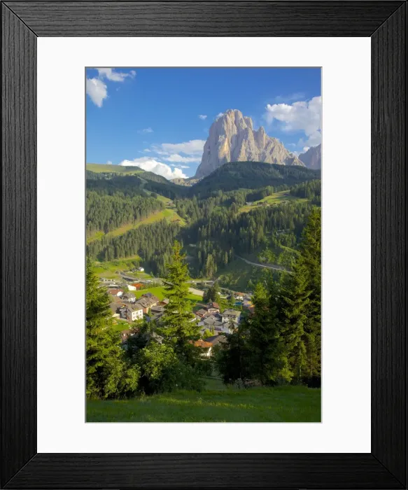 Framed Print : St. Cristina overlooked by Sassolungo Mountain, Gardena Valley, Bolzano Province, Trentino-Alto Adige / South Tyrol, Italian Dolomites, Italy, Europe Framed Print : St. Cristina overlooked by Sassolungo Mountain, Gardena Valley, Bolzano Province, Trentino-Alto Adige / South Tyrol, Italian Dolomites, Italy, Europe