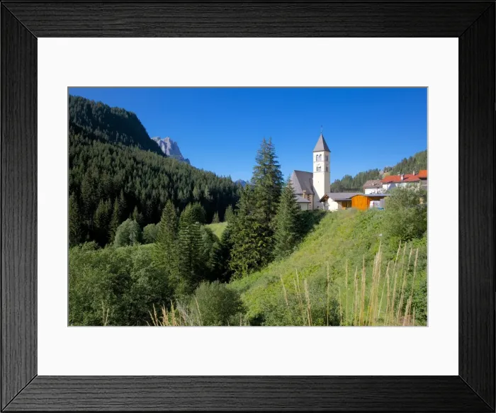 Framed Print : Church, Fassa Valley, Trento Province, Trentino-Alto Adige / South Tyrol, Italian Dolomites, Italy, Europe Framed Print : Church, Fassa Valley, Trento Province, Trentino-Alto Adige / South Tyrol, Italian Dolomites, Italy, Europe