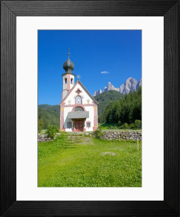 Framed Print : Church, Val di Funes, Bolzano Province, Trentino-Alto Adige / South Tyrol, Italian Dolomites, Italy, Europe Framed Print : Church, Val di Funes, Bolzano Province, Trentino-Alto Adige / South Tyrol, Italian Dolomites, Italy, Europe