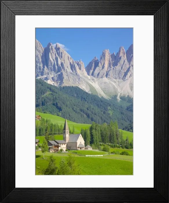 Framed Print : Church, Val di Funes, Bolzano Province, Trentino-Alto Adige / South Tyrol, Italian Dolomites, Italy, Europe Framed Print : Church, Val di Funes, Bolzano Province, Trentino-Alto Adige / South Tyrol, Italian Dolomites, Italy, Europe