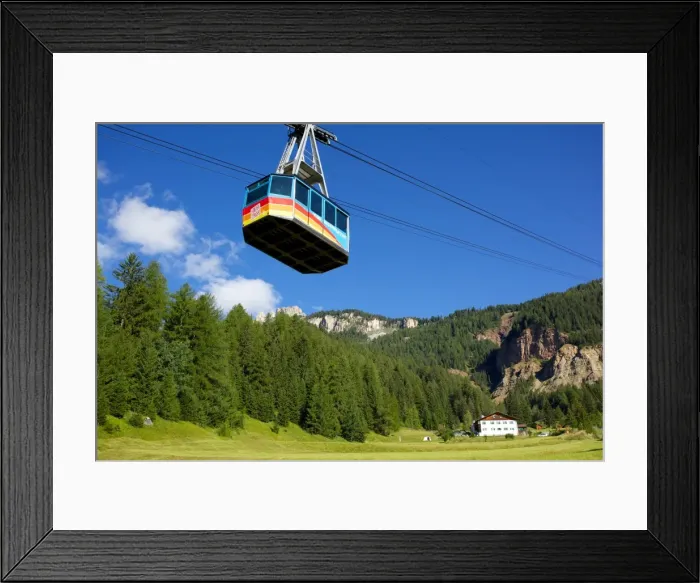 Framed Print : Cable car, Vigo di Fassa, Fassa Valley, Trento Province, Trentino-Alto Adige / South Tyrol, Italian Dolomites, Italy, Europe Framed Print : Cable car, Vigo di Fassa, Fassa Valley, Trento Province, Trentino-Alto Adige / South Tyrol, Italian Dolomites, Italy, Europe