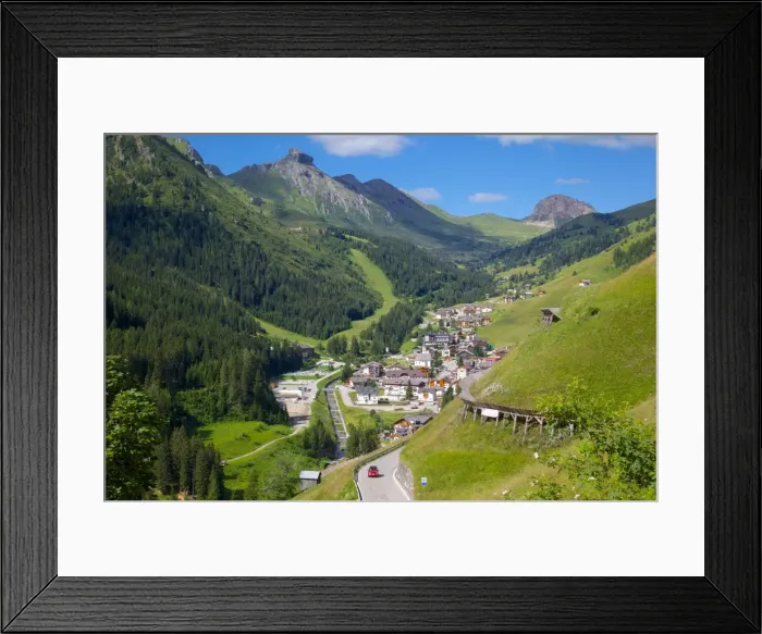 Framed Print : View over town, Arabba, Belluno Province, Trento, Dolomites, Italy, Europe Framed Print : View over town, Arabba, Belluno Province, Trento, Dolomites, Italy, Europe