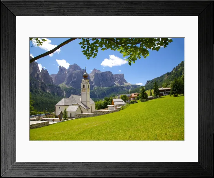 Framed Print : Church, Colfosco, Badia Valley, Bolzano Province, Trentino-Alto Adige, Italy, Europe Framed Print : Church, Colfosco, Badia Valley, Bolzano Province, Trentino-Alto Adige, Italy, Europe