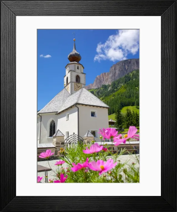 Framed Print : Church, Colfosco, Badia Valley, Bolzano Province, Trentino-Alto Adige, Italy, Europe Framed Print : Church, Colfosco, Badia Valley, Bolzano Province, Trentino-Alto Adige, Italy, Europe