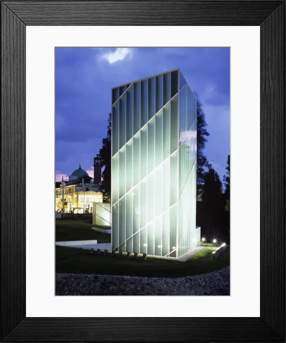 Framed Print : The Libeskind Monument (monument to the victims of the September 11th attacks), Padua, Veneto, Italy, Europe