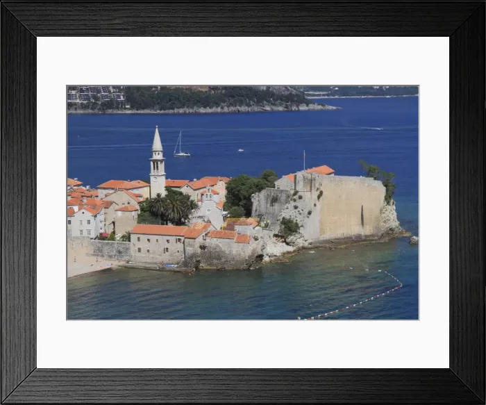 Framed Print : Budva old town, Montenegro, Europe