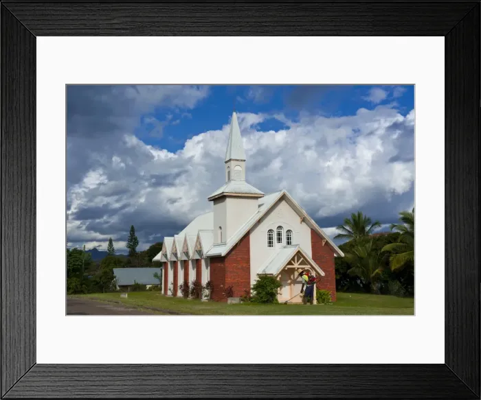 Framed Print : Little church on the east coast of Grande Terre, New Caledonia, Melanesia, South Pacific, Pacific Framed Print : Little church on the east coast of Grande Terre, New Caledonia, Melanesia, South Pacific, Pacific