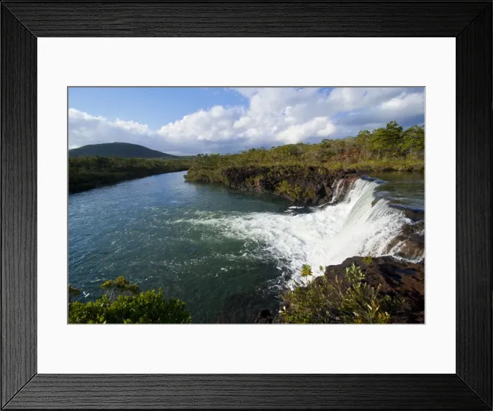 Framed Print : The waterfalls Chutes de la Madeleine on the south coast of Grande Terre, New Caledonia, Melanesia, South Pacific, Pacific Framed Print : The waterfalls Chutes de la Madeleine on the south coast of Grande Terre, New Caledonia, Melanesia, South Pacific, Pacific