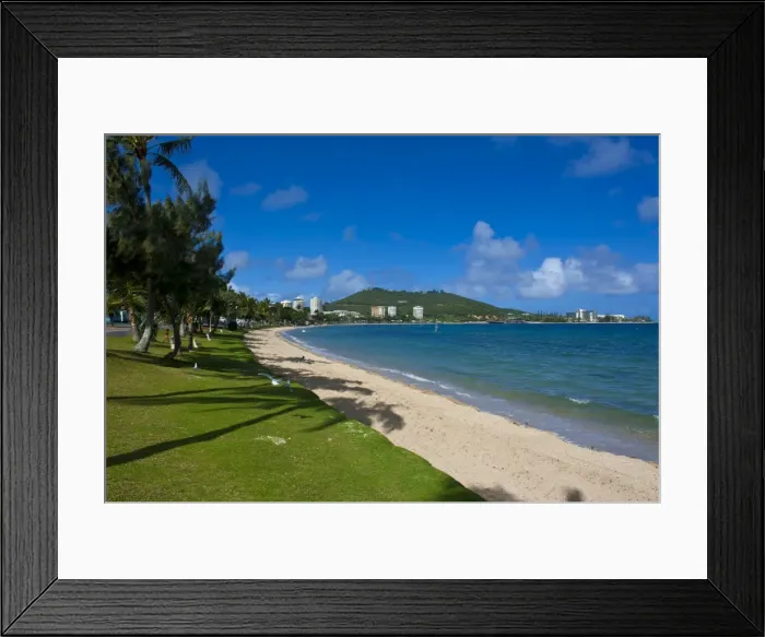 Framed Print : Waterfront and beach in Noumea, New Caledonia, Melanesia, South Pacific, Pacific Framed Print : Waterfront and beach in Noumea, New Caledonia, Melanesia, South Pacific, Pacific