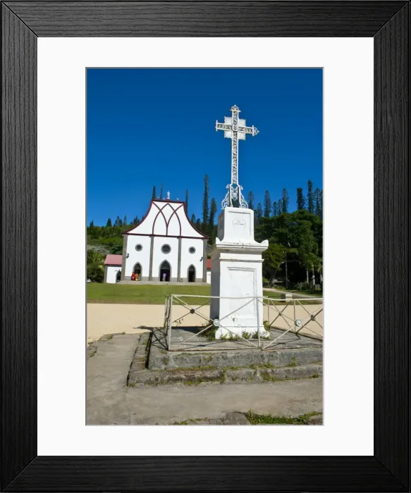 Framed Print : The Christian church of Vao, Ile des Pins, New Caledonia, Melanesia, South Pacific, Pacific Framed Print : The Christian church of Vao, Ile des Pins, New Caledonia, Melanesia, South Pacific, Pacific