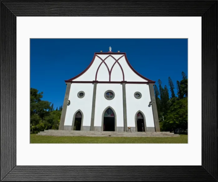Framed Print : The Christian church of Vao, Ile des Pins, New Caledonia, Melanesia, South Pacific, Pacific Framed Print : The Christian church of Vao, Ile des Pins, New Caledonia, Melanesia, South Pacific, Pacific
