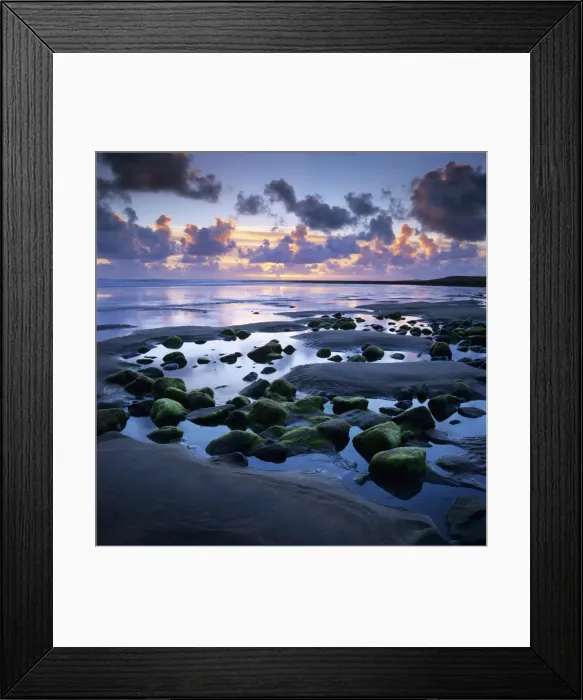 Framed Print : Sunset over rock pool, Strandhill, County Sligo, Connacht, Republic of Ireland, Europe Framed Print : Sunset over rock pool, Strandhill, County Sligo, Connacht, Republic of Ireland, Europe