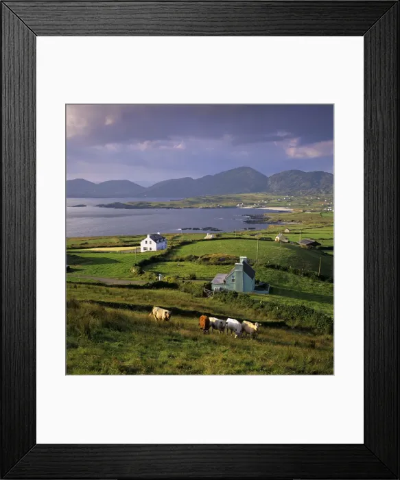 Framed Print : View over Allihies and Ballydonegan Bay, Beara Peninsula, County Cork, Munster, Republic of Ireland, Europe Framed Print : View over Allihies and Ballydonegan Bay, Beara Peninsula, County Cork, Munster, Republic of Ireland, Europe