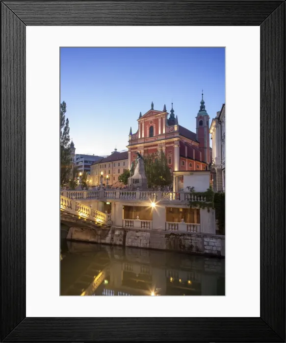 Framed Print : Ljubljana, Slovenia, Europe Framed Print : Ljubljana, Slovenia, Europe
