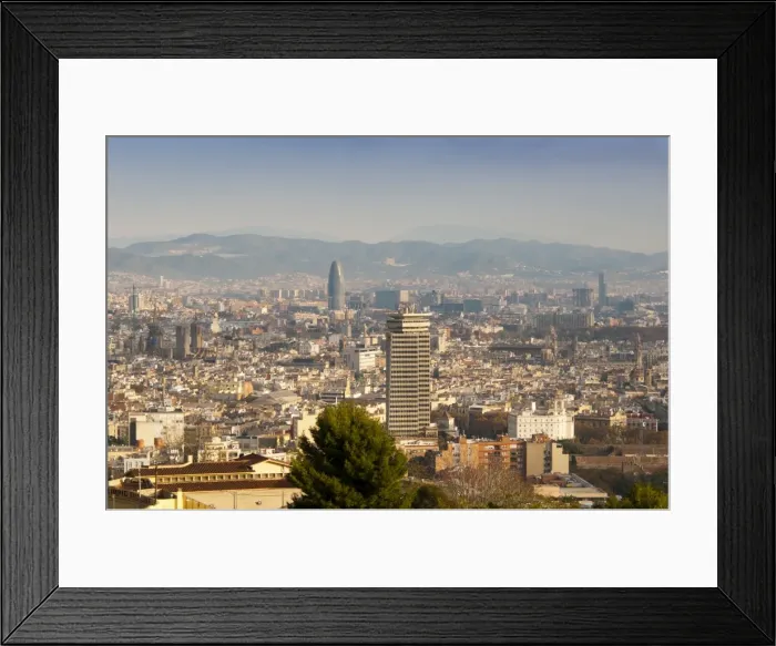 Framed Print : View of Barcelona from Mirador del Alcade, Barcelona, Catalunya (Catalonia) (Cataluna), Spain, Europe Framed Print : View of Barcelona from Mirador del Alcade, Barcelona, Catalunya (Catalonia) (Cataluna), Spain, Europe