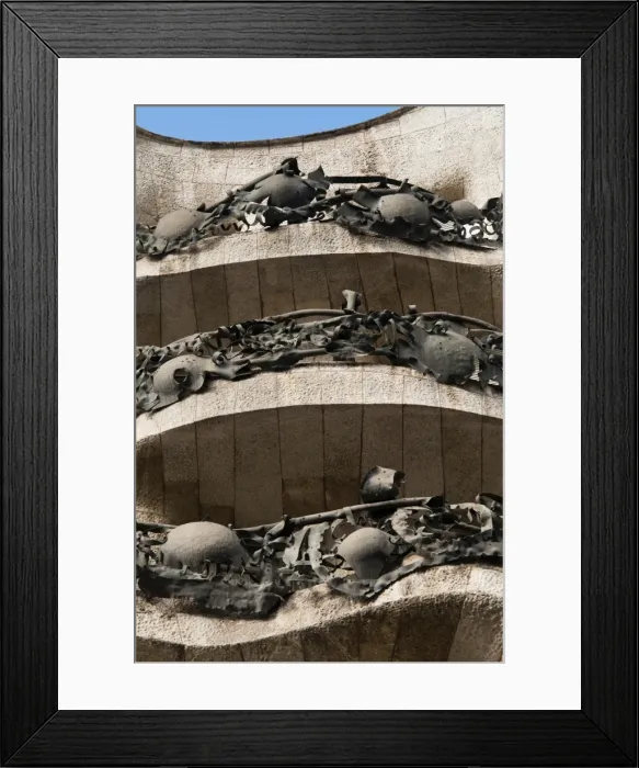 Framed Print : Mila House (La Pedrera) by Antoni Gaudi, UNESCO World Heritage Site, Barcelona, Catalunya (Catalonia) (Cataluna), Spain, Europe