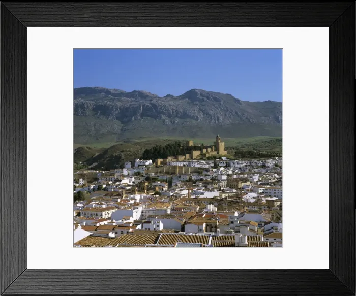 Framed Print : Alcazaba and old town, Antequera, Andalucia, Spain, Europe Framed Print : Alcazaba and old town, Antequera, Andalucia, Spain, Europe