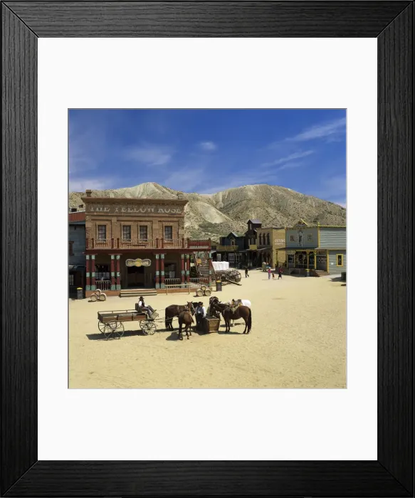 Framed Print : Mini Hollywood (Spaghetti Western film set), near Tabernas, Andalucia, Spain, Europe Framed Print : Mini Hollywood (Spaghetti Western film set), near Tabernas, Andalucia, Spain, Europe