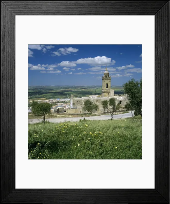 Framed Print : View over Santa Maria la Coronada church and old town, Medina Sidonia, Andalucia, Spain, Europe Framed Print : View over Santa Maria la Coronada church and old town, Medina Sidonia, Andalucia, Spain, Europe