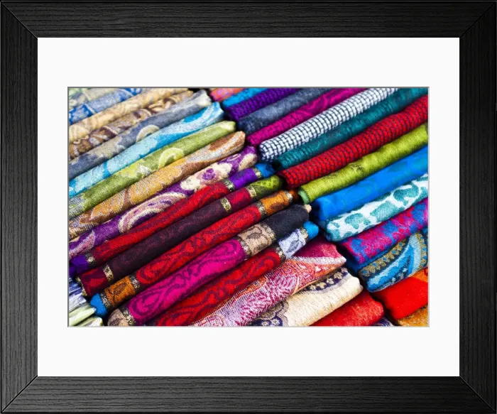Framed Print : Traditional silk scarves of Thailand at the night market at Chiang Mai, Thailand, Southeast Asia, Asia Framed Print : Traditional silk scarves of Thailand at the night market at Chiang Mai, Thailand, Southeast Asia, Asia