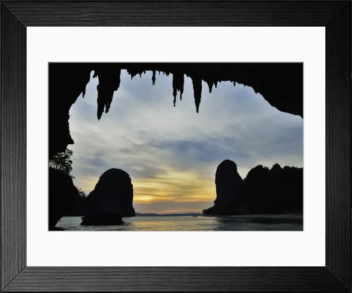 Framed Print : View from Pranang Cave, Pranang Cave Beach, Rai Leh (Railay), Andaman Coast, Krabi Province, Thailand, Southeast Asia, Asia Framed Print : View from Pranang Cave, Pranang Cave Beach, Rai Leh (Railay), Andaman Coast, Krabi Province, Thailand, Southeast Asia, Asia