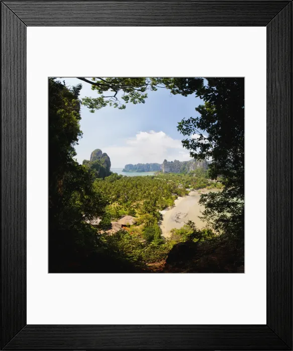 Framed Print : East Railay Beach and Ao Phra Nang Beach viewpoint, Railay (Rai Leh), South Thailand, Southeast Asia, Asia Framed Print : East Railay Beach and Ao Phra Nang Beach viewpoint, Railay (Rai Leh), South Thailand, Southeast Asia, Asia
