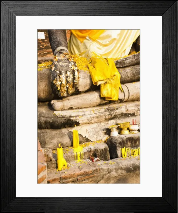 Framed Print : Gold leaf Buddha hand close up, Wat Mahathat, Ayutthaya City, UNESCO World Heritage Site, Thailand, Southeast Asia, Asia Framed Print : Gold leaf Buddha hand close up, Wat Mahathat, Ayutthaya City, UNESCO World Heritage Site, Thailand, Southeast Asia, Asia