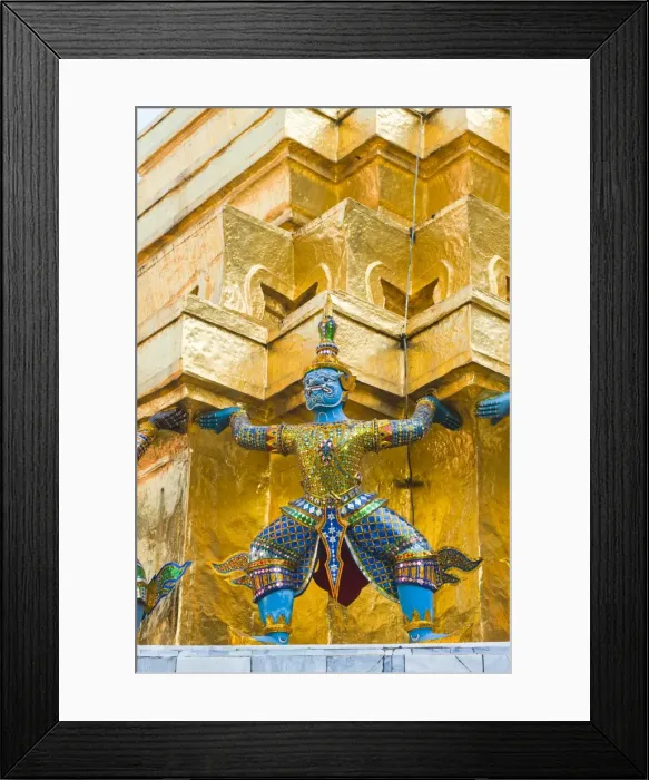 Framed Print : Guardian statues supporting a golden chedi, Grand Palace, Bangkok, Thailand, Southeast Asia, Asia Framed Print : Guardian statues supporting a golden chedi, Grand Palace, Bangkok, Thailand, Southeast Asia, Asia