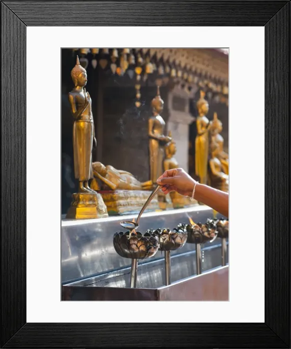 Framed Print : Buddhist person praying, Wat Doi Suthep Temple, Chiang Mai, Thailand, Southeast Asia, Asia Framed Print : Buddhist person praying, Wat Doi Suthep Temple, Chiang Mai, Thailand, Southeast Asia, Asia