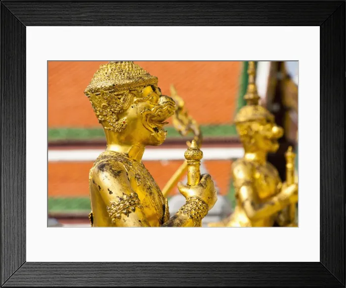 Framed Print : Gold guardian statue at the Grand Palace, Bangkok, Thailand, Southeast Asia, Asia Framed Print : Gold guardian statue at the Grand Palace, Bangkok, Thailand, Southeast Asia, Asia
