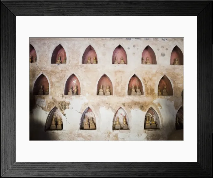 Framed Print : Pairs of small Buddha statues at Wat Si Saket, the most famous temple in Vientiane, Laos, Indochina, Southeast Asia, Asia Framed Print : Pairs of small Buddha statues at Wat Si Saket, the most famous temple in Vientiane, Laos, Indochina, Southeast Asia, Asia