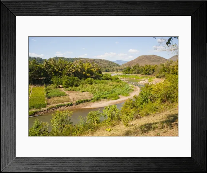 Framed Print : The Nak Khan River, Luang Prabang, Laos, Indochina, Southeast Asia, Asia Framed Print : The Nak Khan River, Luang Prabang, Laos, Indochina, Southeast Asia, Asia