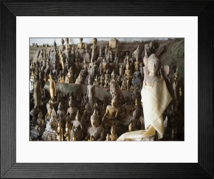 Framed Print : Hundreds of Buddhas at Pak Ou Caves, Luang Prabang, Laos, Indochina, Southeast Asia, Asia Framed Print : Hundreds of Buddhas at Pak Ou Caves, Luang Prabang, Laos, Indochina, Southeast Asia, Asia