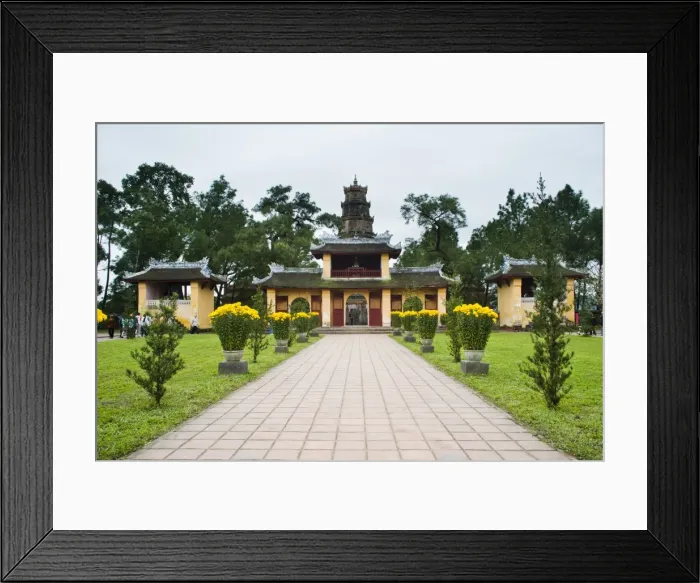 Framed Print : Buildings near the Thien Mu Pagoda, Hue, Vietnam, Indochina, Southeast Asia, Asia Framed Print : Buildings near the Thien Mu Pagoda, Hue, Vietnam, Indochina, Southeast Asia, Asia