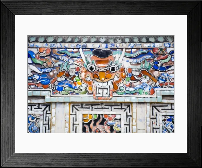 Framed Print : Colourful mosaic detail at The Tomb of Khai Dinh, Hue, Vietnam, Indochina, Southeast Asia, Asia Framed Print : Colourful mosaic detail at The Tomb of Khai Dinh, Hue, Vietnam, Indochina, Southeast Asia, Asia