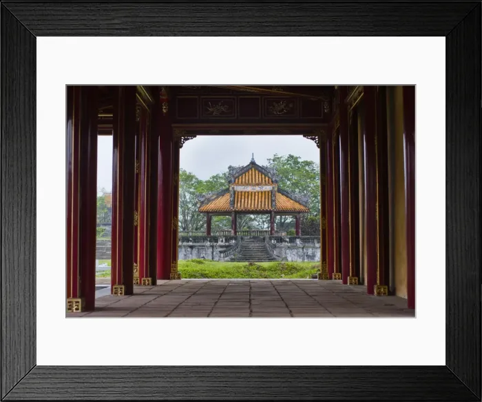 Framed Print : Pagoda in Hue Citadel, The Imperial City of Hue, UNESCO World Heritage Site, Vietnam, Indochina, Southeast Asia, Asia