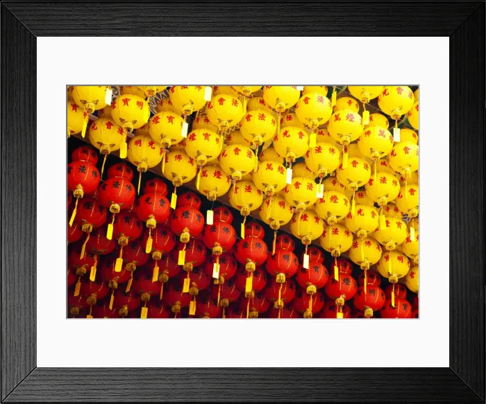 Framed Print : Brightly coloured yellow and red Chinese lanterns at Kek Lok Si Temple, Penang, Malaysia, Southeast Asia, Asia Framed Print : Brightly coloured yellow and red Chinese lanterns at Kek Lok Si Temple, Penang, Malaysia, Southeast Asia, Asia