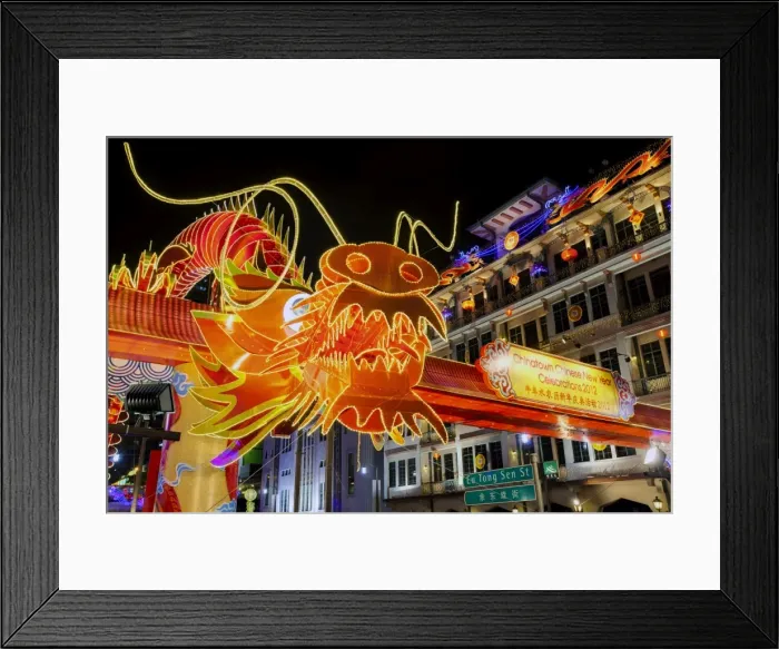 Framed Print : Chinese New Year Celebrations, New Bridge Road, Chinatown, Singapore, Southeast Asia, Asia