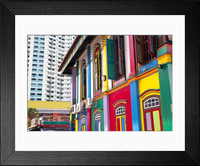 Framed Print : Colourful Heritage Villa, the residence of Tan Teng Niah, Little India, Singapore, Southeast Asia, Asia Framed Print : Colourful Heritage Villa, the residence of Tan Teng Niah, Little India, Singapore, Southeast Asia, Asia