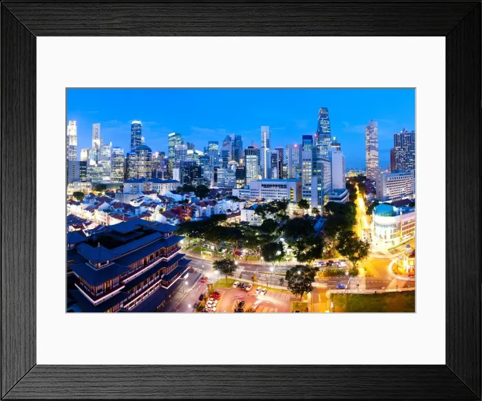 Framed Print : The Buddha Tooth Relic Temple and Central Business District (Central Business District), Chinatown, Singapore, Southeast Asia, Asia Framed Print : The Buddha Tooth Relic Temple and Central Business District (Central Business District), Chinatown, Singapore, Southeast Asia, Asia