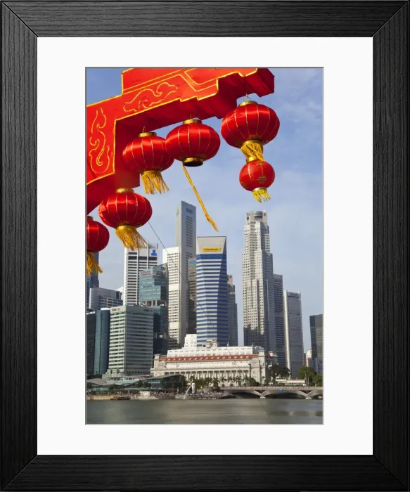 Framed Print : City kkyline and Financial district, Singapore, Southeast Asia, Asia Framed Print : City kkyline and Financial district, Singapore, Southeast Asia, Asia