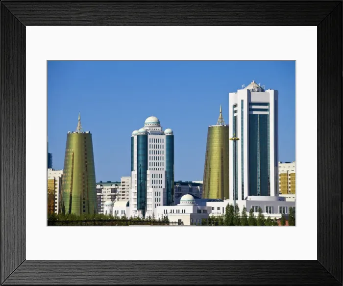 Framed Print : City skyline, Astana, Kazakhstan, Central Asia, Asia