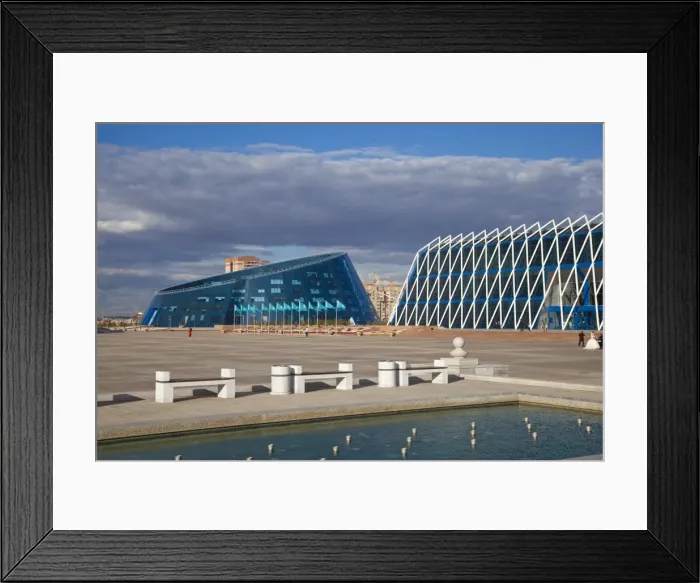 Framed Print : Shabyt Palace of Arts and Palace of Independence, Astana, Kazakhstan, Central Asia, Asia