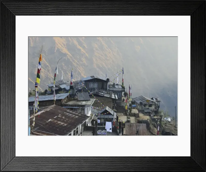 Framed Print : Thulo Syaphru (Khedi) village, Langtang National Park, Bagmati, Central Region (Madhyamanchal), Nepal, Himalayas, Asia Framed Print : Thulo Syaphru (Khedi) village, Langtang National Park, Bagmati, Central Region (Madhyamanchal), Nepal, Himalayas, Asia