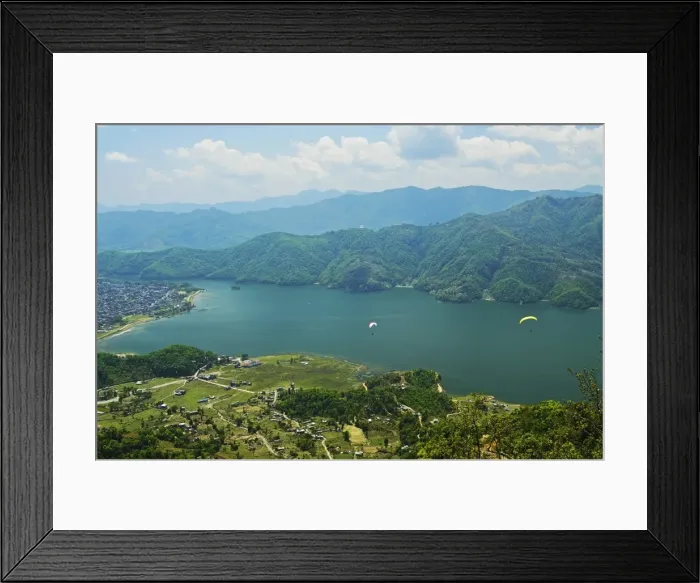 Framed Print : Phewa Tal, View from Sarangkot, Gandaki Zone, Western Region, Nepal, Asia Framed Print : Phewa Tal, View from Sarangkot, Gandaki Zone, Western Region, Nepal, Asia
