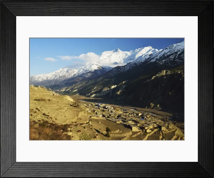 Framed Print : Manang village and Annapurna Himalayan Range, Marsyangdi River Valley, Annapurna Conservation Area, Gandaki, Western Region (Pashchimanchal), Nepal, Himalayas, Asia Framed Print : Manang village and Annapurna Himalayan Range, Marsyangdi River Valley, Annapurna Conservation Area, Gandaki, Western Region (Pashchimanchal), Nepal, Himalayas, Asia