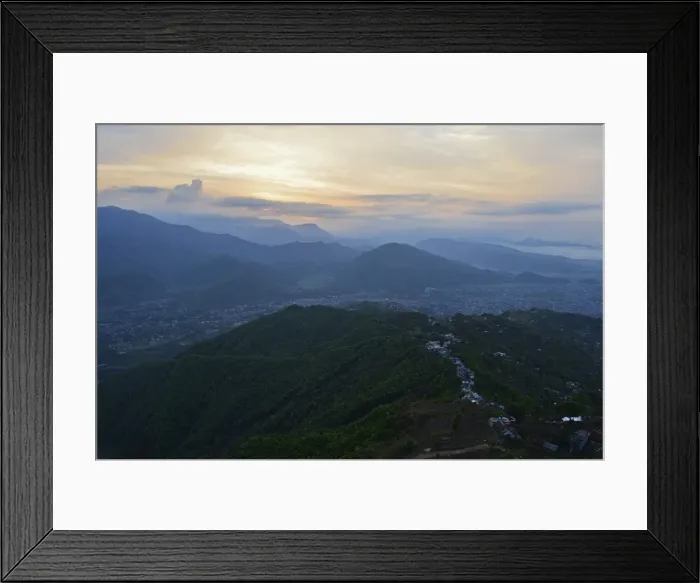 Framed Print : View of Pokhara from Sarangkot, Gandaki Zone, Western Region, Nepal, Asia Framed Print : View of Pokhara from Sarangkot, Gandaki Zone, Western Region, Nepal, Asia